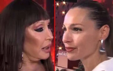 Video: el tenso cara a cara de Moria Casán y Pampita luego de su pelea en el Bailando