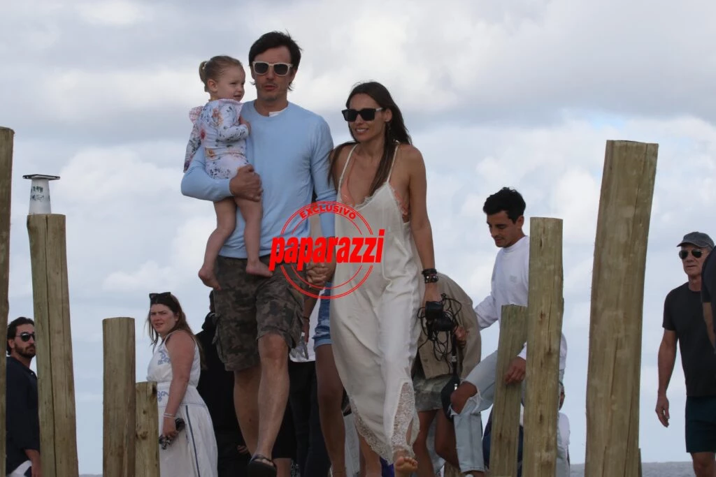 Pampita y su marido en Uruguay