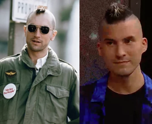 DE NIRO EN TAXI DRIVER, TIKI TINELLI EN EL BAILANDO. DOS GOTAS DE AGUA.