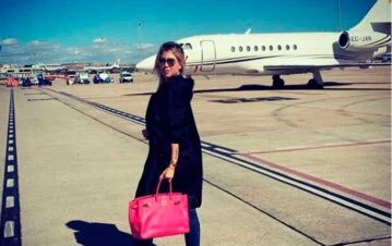 ¡Un palacio! Cómo es el avión privado en el viaje Wanda Nara por Europa