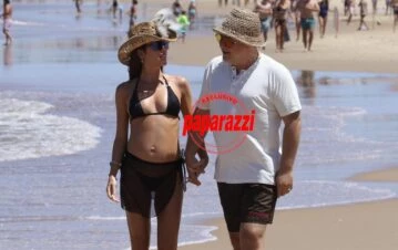 Las postales más tiernas de Agustina Casanova y su marido en la playa presumiendo su embarazo