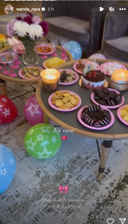 La fiesta de la hija de Wanda Nara