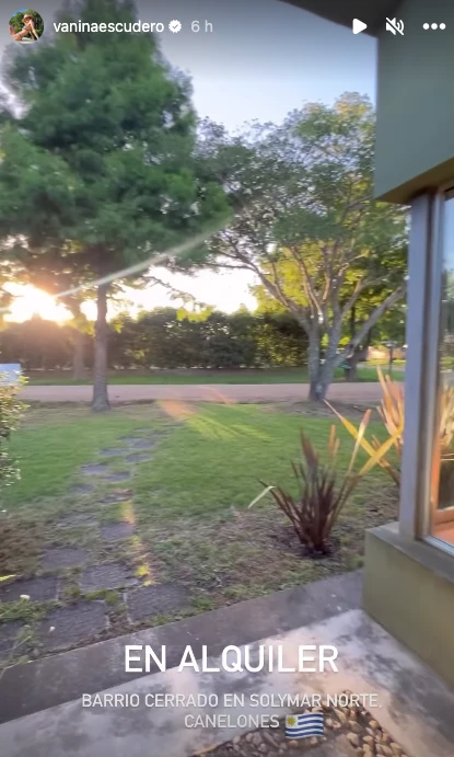 Vanina Escudero alquila su departamento en Uruguay