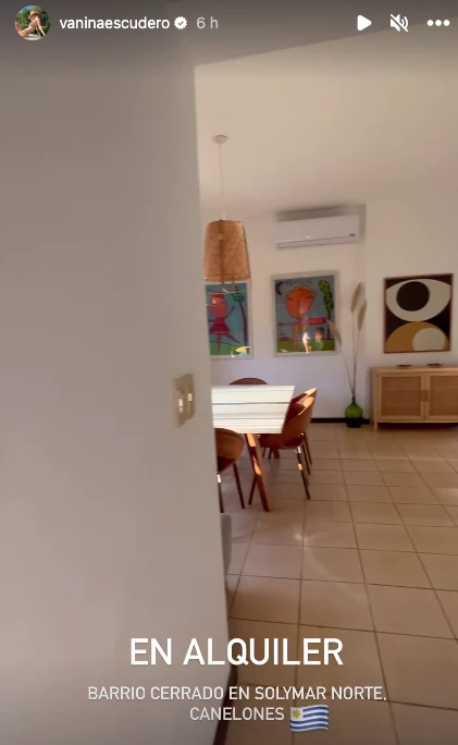 Vanina Escudero puso en alquiler su departamento