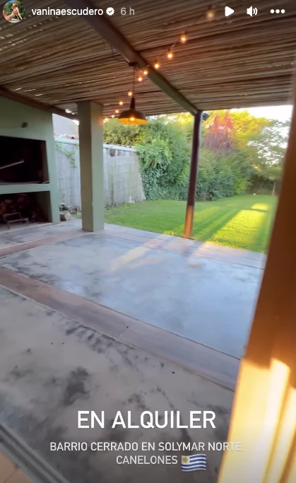 Vanina Escudero alquila su casa