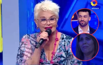 Carmen Barbieri se emocionó por el llanto de la madre de un participante de Los 8 escalones
