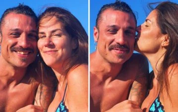 Las fotos a puro mimo y beso con las que Daniel Osvaldo y Daniela Ballester blanquearon su romance