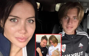 El hijo mayor de Wanda Nara se fue a vivir a Inglaterra con Maxi López y conoció a su nueva hermanita