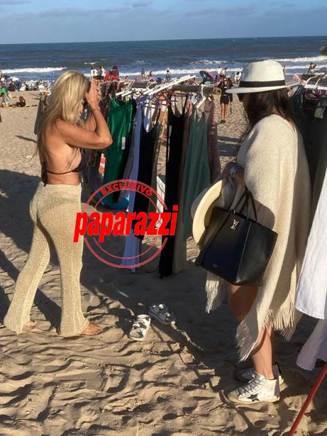 Graciela Alfano comprando ropa