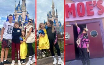 Las increíbles vacaciones de Evangelina Anderson y sus hijos en Disney: por qué no estuvo Demichelis