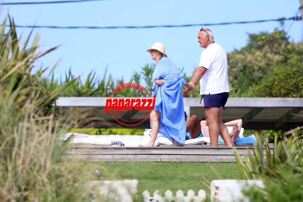 Marcela Tinayre en Punta del Este con familia