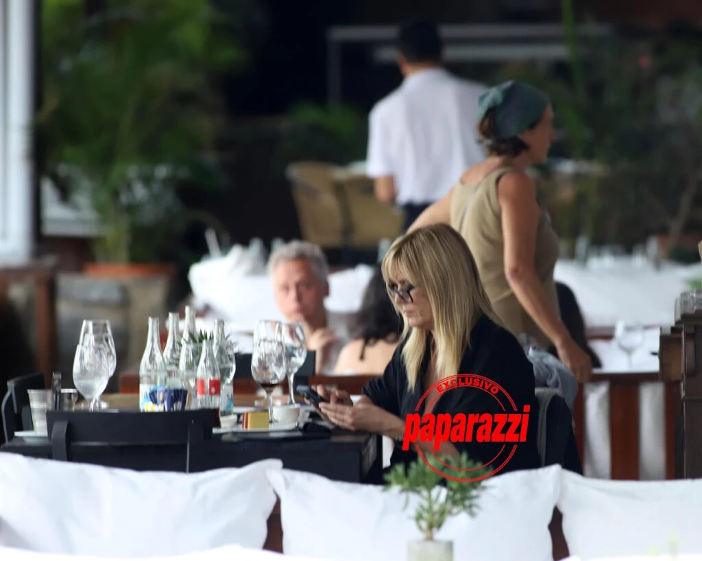 Viviana Canosa en una comida de Punta del Este