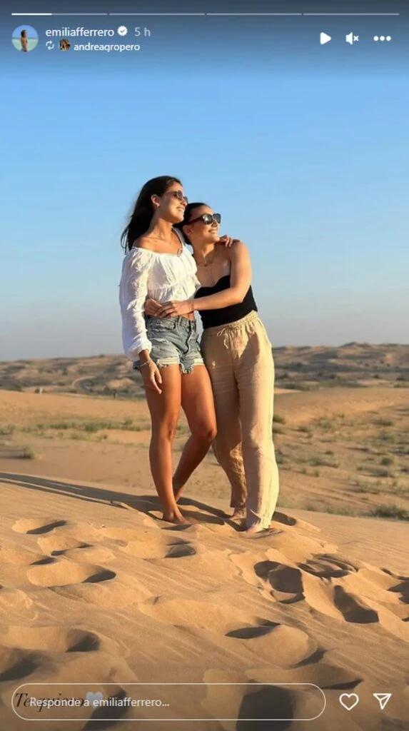 La novia de Julián Álvarez en Dubai