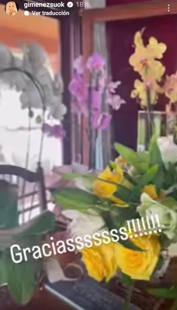 La flores que recibió Susana Giménez