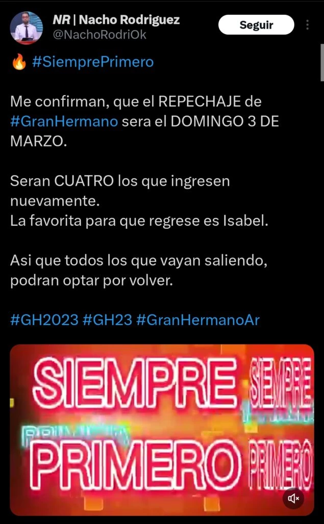 Repechaje de Gran Hermano