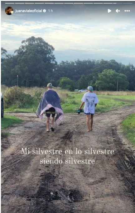 Juana Viale y un posteo dedicado a Silvestre