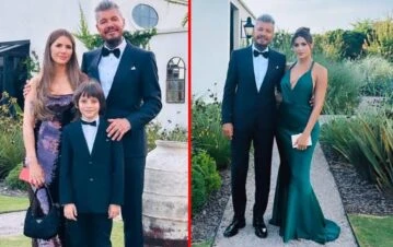 Los imponentes looks de Marcelo Tinelli y Milett Figueroa en la boda de Cande Tinelli y Coti Sorokin