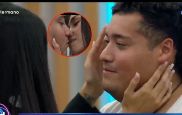 El video de súper beso de Manzana y su novia en Gran Hermano