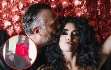 ¡A latigazos! El video de Lali Espósito "disciplinando" a Fito Páez arriba del escenario