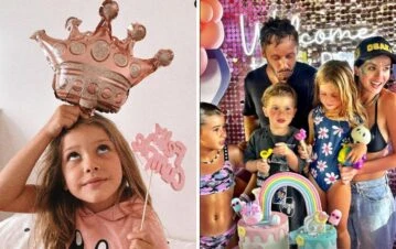 El álbum de fotos de la pool party temática de Magnolia, la hija de la China Suárez y Benjamín Vicuña por su cumpleaños