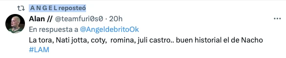 DE BRITO RETUITEO ESTA PUBLICACION: NACHO SALIO CON JULI CASTRO