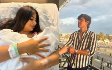 ¡Las fotos! Marcos Ginocchio conoció a las gemelas de Daniela Celis y le dieron un rol muy importante para las nenas