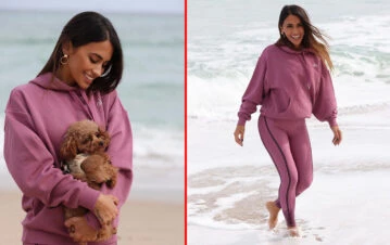 Cuánto cuesta la ropa que usa Antonela Roccuzzo en Miami para hacer deportes