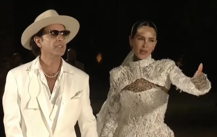 Cande Tinelli y Coti casados