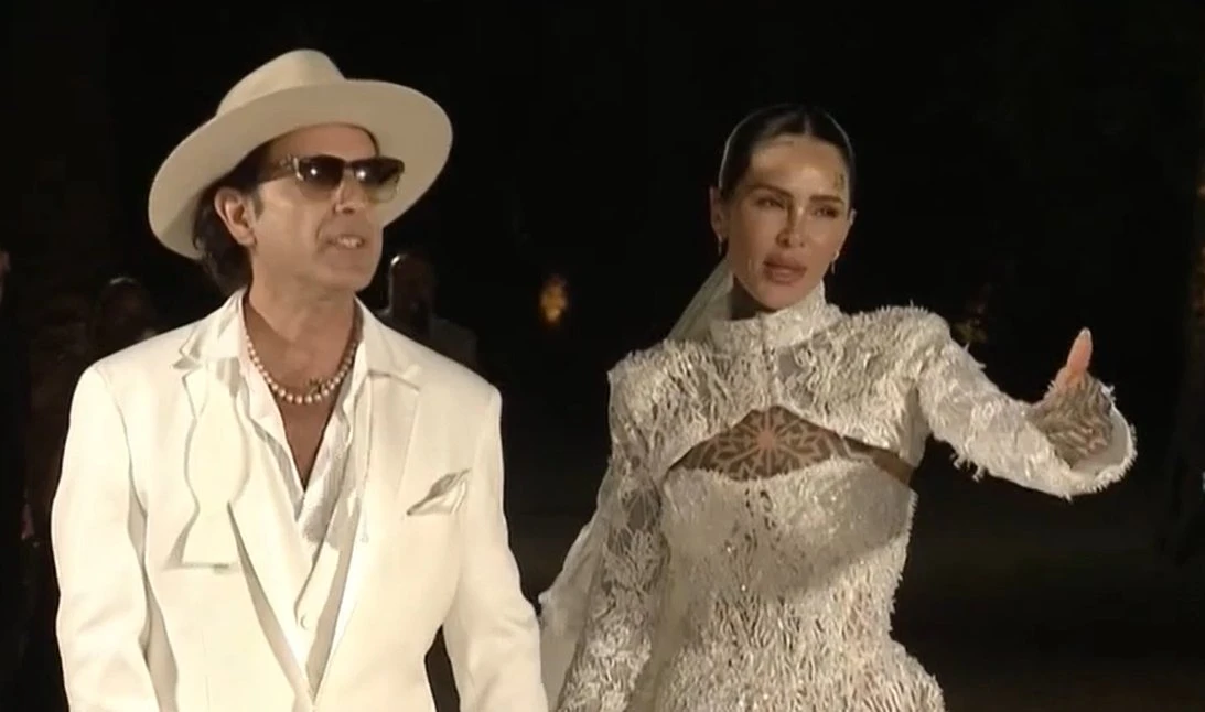 Cande Tinelli y Coti casados