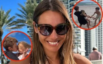 El tierno video de los hijos de Pampita jugando en las playas de Miami: “Camino hacia el sol”