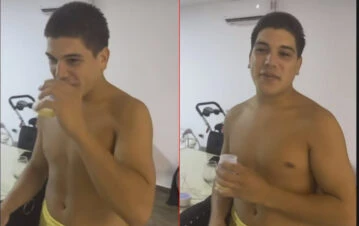 Thiago Medina se filmó tomando leche materna de Daniela Celis y lo destrozaron