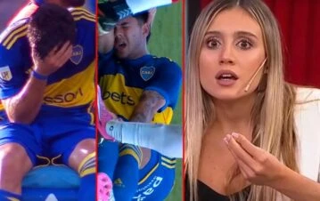 Así reaccionó Morena Beltrán tras la gravísima lesión de Lucas Blondel, su novio, en el partido de Boca