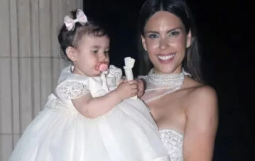 Barby Franco mostró todo del primer día de jardín de su hija de un año