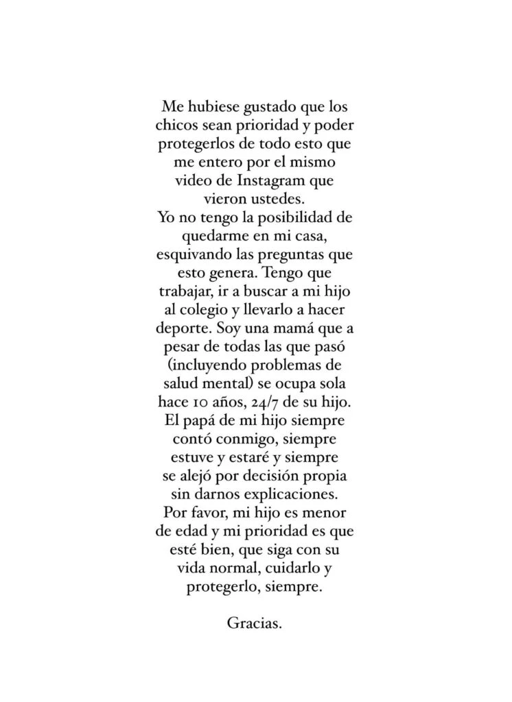 JIMENA BARON CRITICO A DANIEL OSVALDO POR HABER RECONOCIDO SUS ADICCIONES.