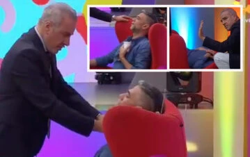 ¡El video! Lucas Bertero se desmayó en vivo al ver el crimen de la peluquería de Recoleta