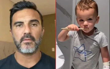 El fuerte repudio a Fabián Cubero por mostrar cómo su hijo se lava los dientes de forma poco higiénica