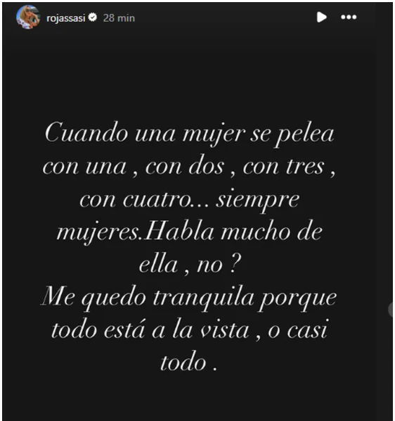 Sabrina Rojas disparó contra Flor Vigna