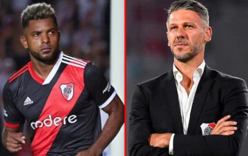 Crisis en River: así fue la pelea de Martín Demichelis y Miguel Borja en el vestuario