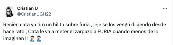 EL EX CAMPEON DE GRAN HERMANO DICE QUE CATALINA VA A TRAICIONAR A FURIA. ¡UHHHHHH!
