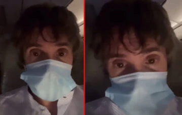 Robertito Funes Ugarte vivió un dramático momento en un avión en medio de la tormenta