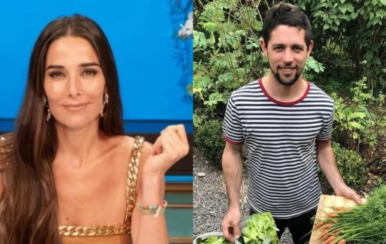 Juana Viale y su novio