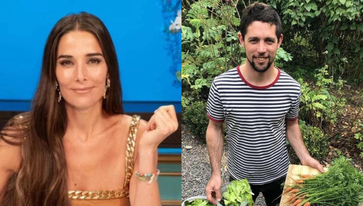 Juana Viale y su novio