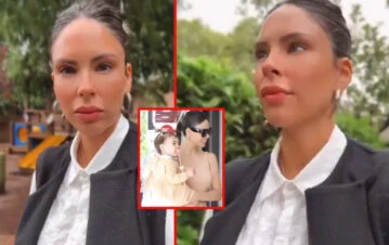 La terrible angustia de Barby Franco por dejar sola en el jardín a su hija Sarah