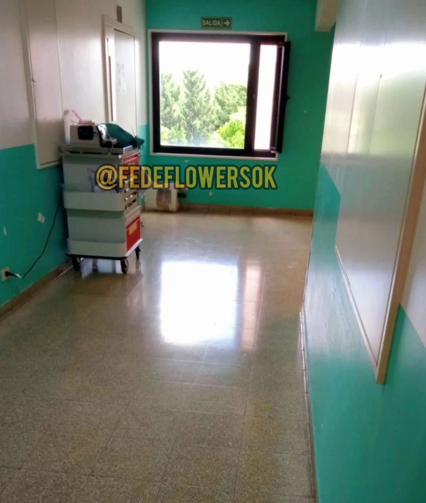 Acá está internada Ernestina Pais. Foto: @fedeflowersok