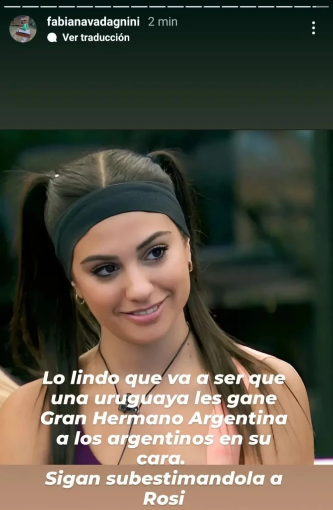 La polémica frase de la mamá de Rosina