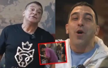 ¡A las piñas! El video completo del arranque de furia del Turco García en su programa de stream