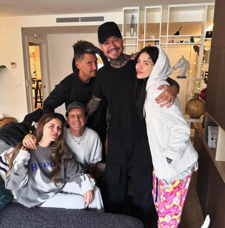 Marcelo Tinelli festejando su cumpleaños