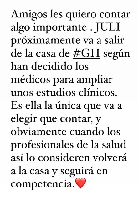 CON ESTE COMUNICADO, SANTIAGO DEL MORO ANUNCIO QUE FURIA SALE DE LA CASA DE GRAN HERMANO
