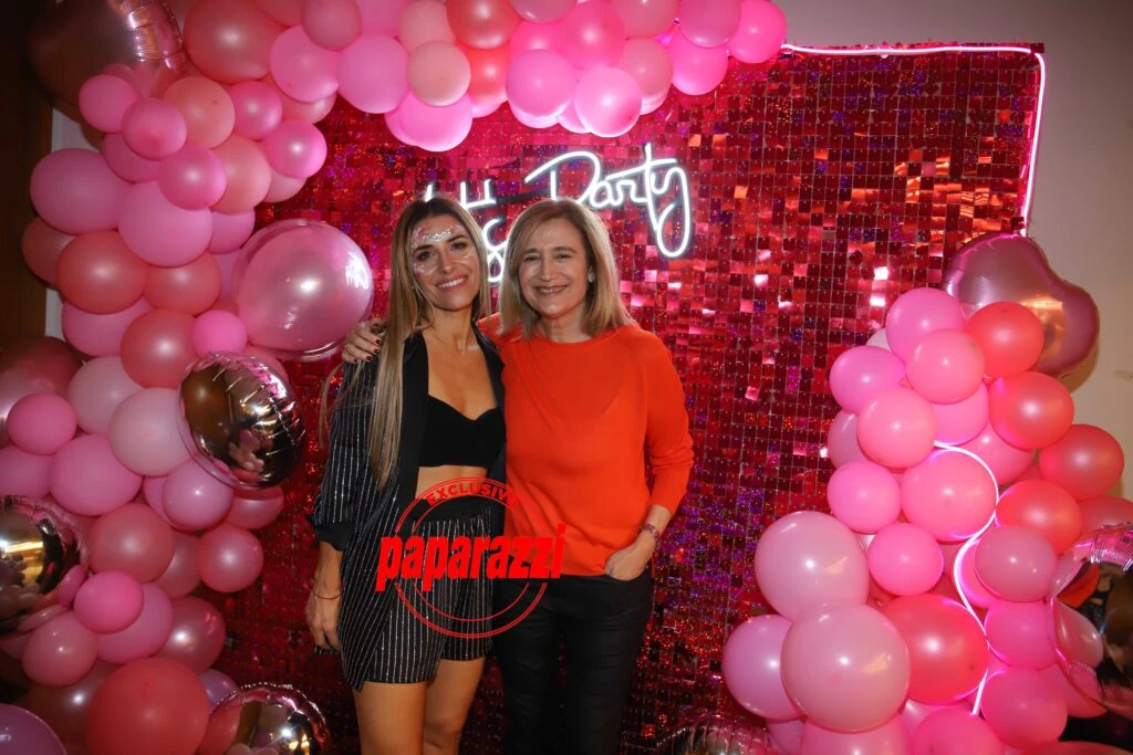Mariana Brey con Marcela Coronel en su cumpleaños