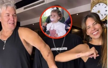 Barby Franco y Fernando Burlando se hicieron un tatuaje muy particular en honor a su hija: “Lo robamos de…”